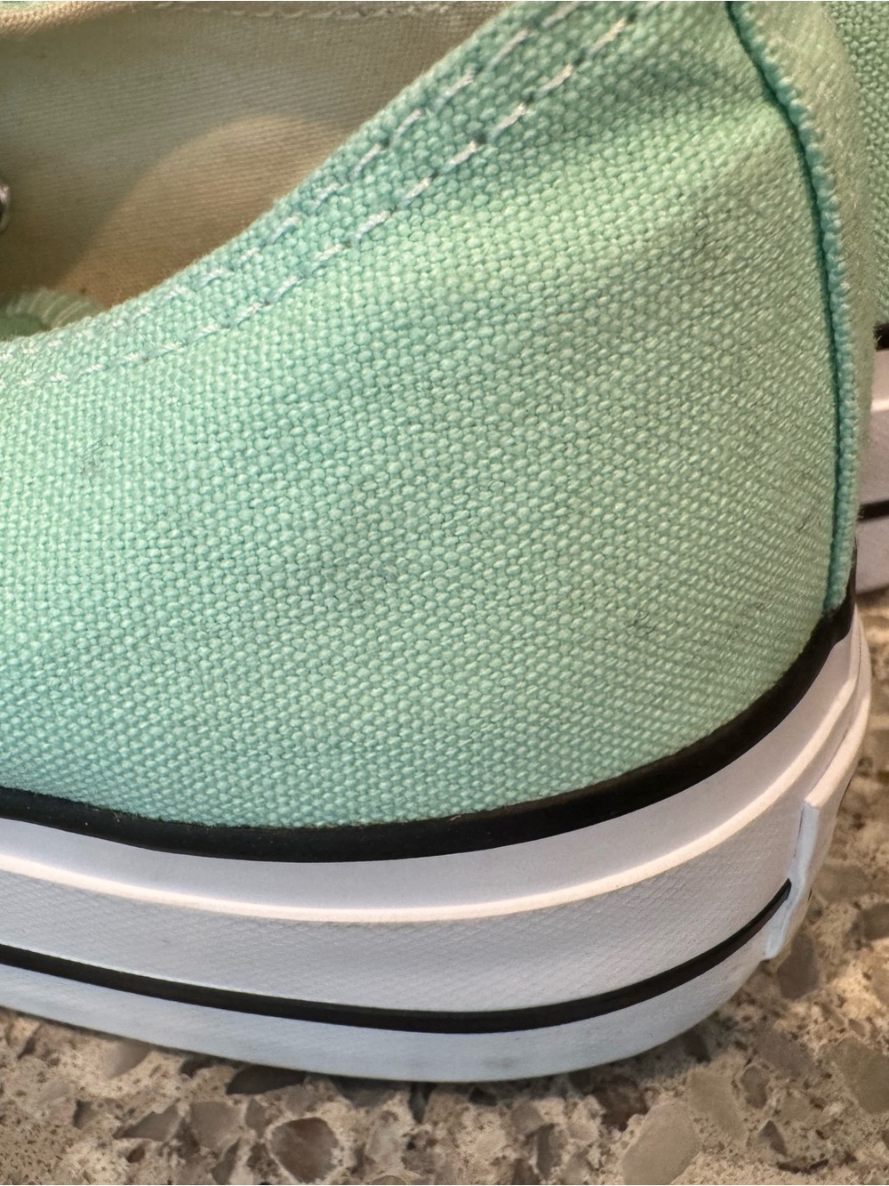 Converse Women Mint Green Low Top Canvas Sneakers - Picture 5 of 9